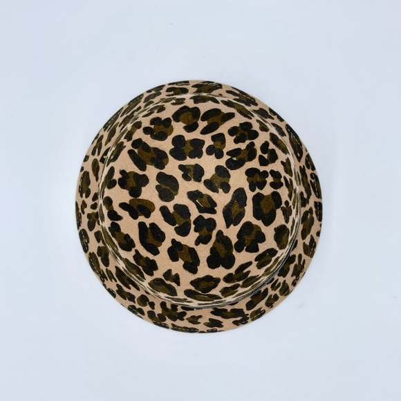 Karen Kane Leopard Print Wool Felt Cloche Flapper Gatsby Hat Women’s OSFM - Picture 6 of 9